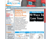 Tablet Screenshot of myserver.org